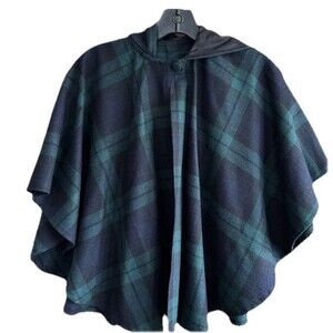 O’neil Of Dublin Wool Blend Pancho W/ Hood Made In Ireland Large Kids NWOT